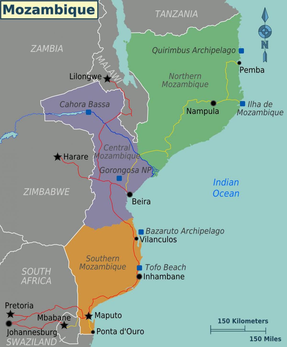 stränderna i maputo i Moçambique