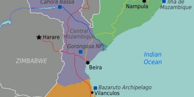 Stränderna i maputo i Moçambique