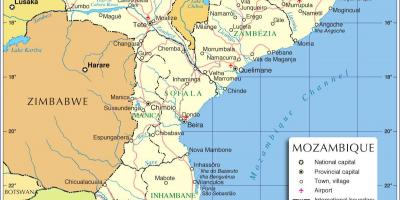 Maputo i Moçambique karta